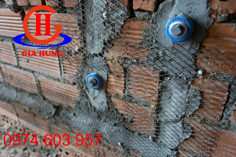 Ứng dụng của lưới mắt cáo tô tường